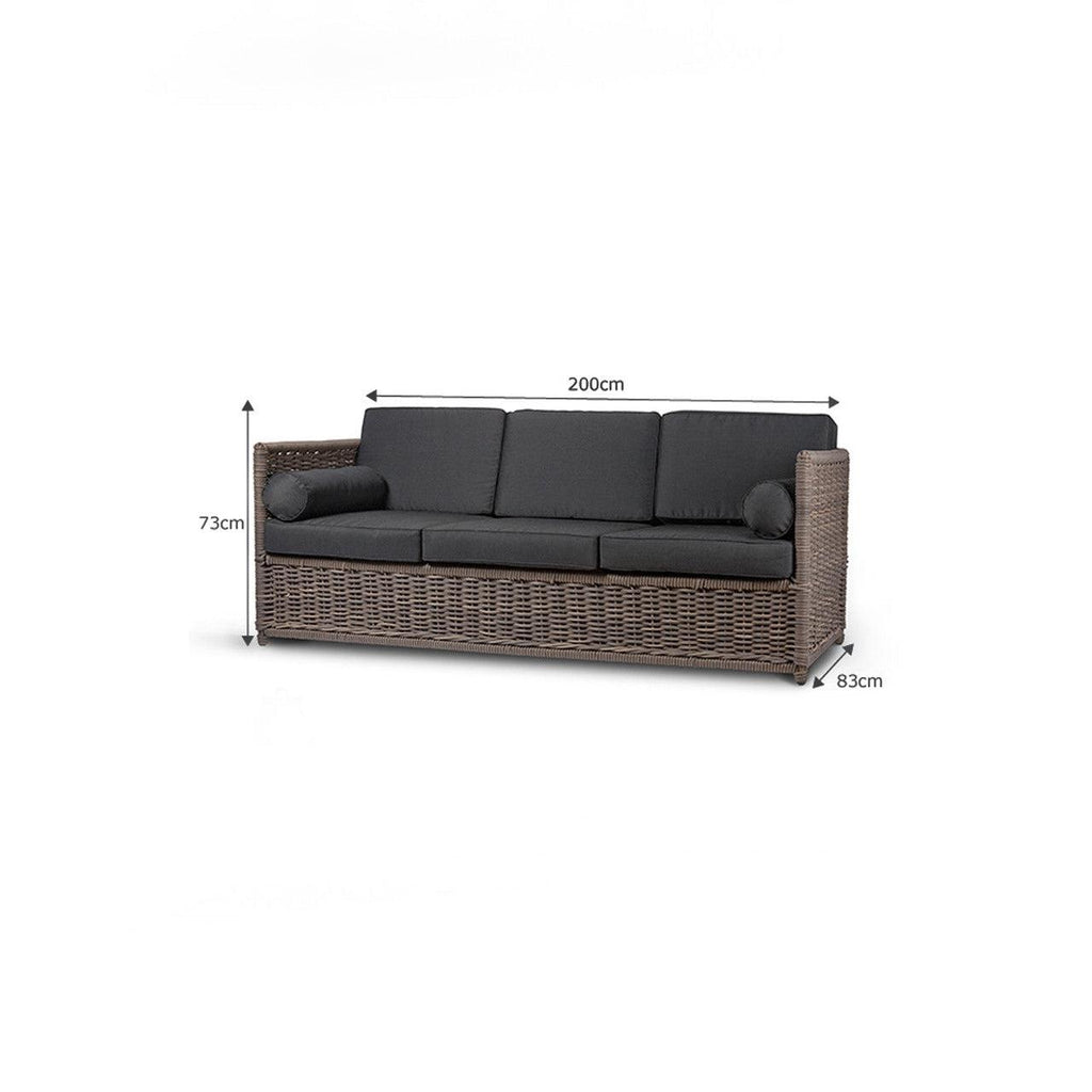 Harting Sofa - PE Rattan-Outdoor Sofas & Sets-Yester Home