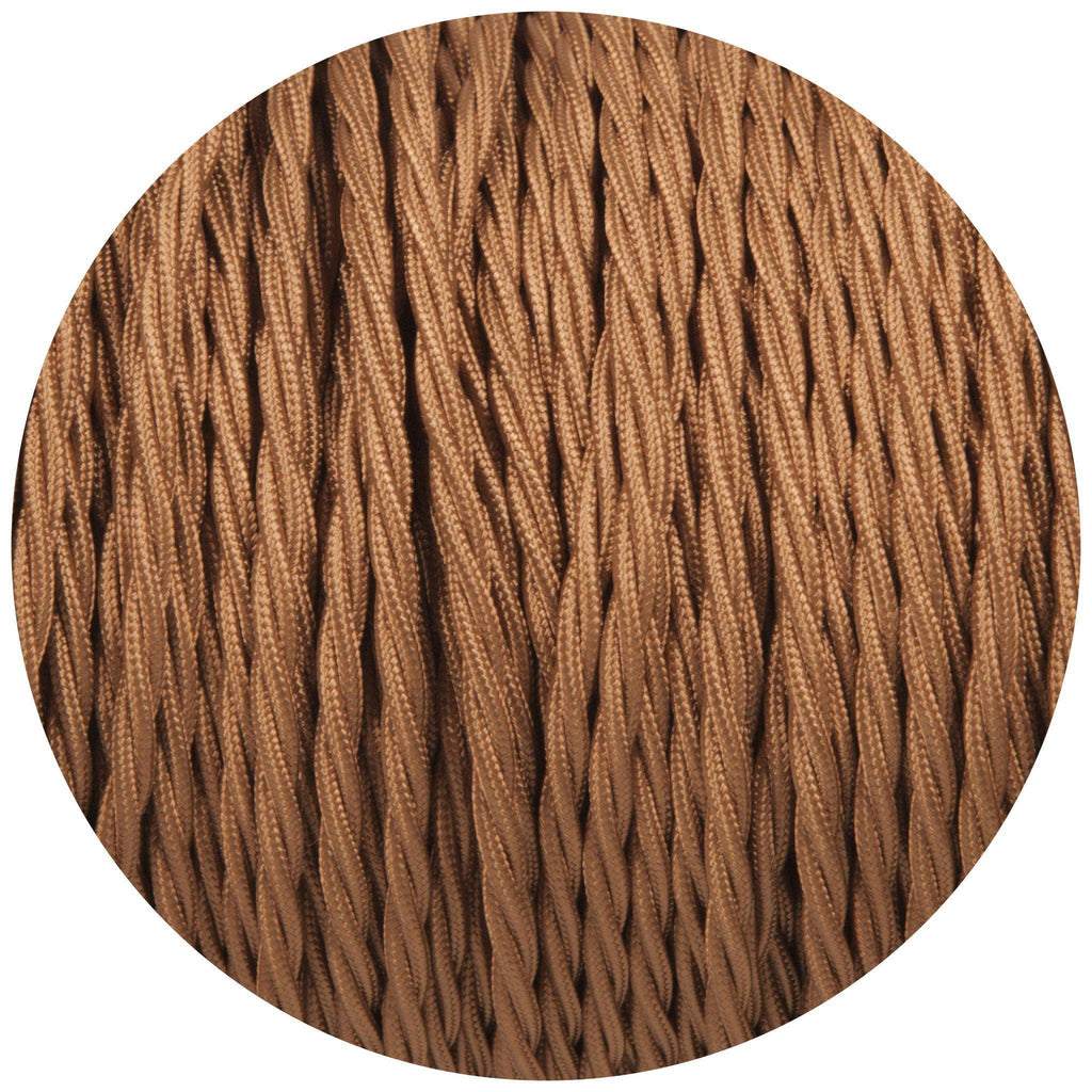 Havanna Gold Twisted Fabric Braided Cable