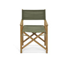 Hayle Directors Chair | Olive Green-Outdoor Chairs & Loungers-Yester Home
