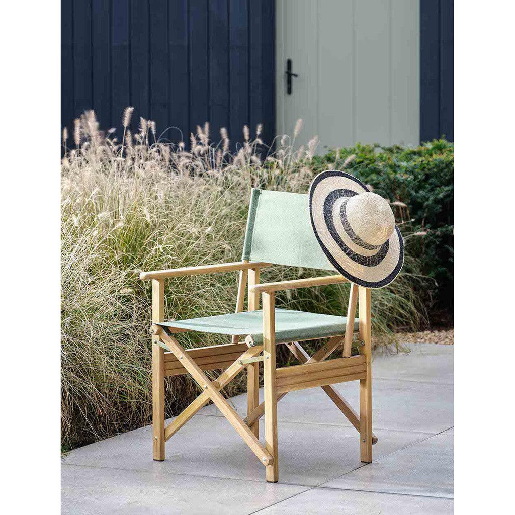 Hayle Directors Chair | Olive Green-Outdoor Chairs & Loungers-Yester Home