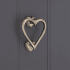 Heart Door Knocker Antique Brass-Door Knockers-Yester Home
