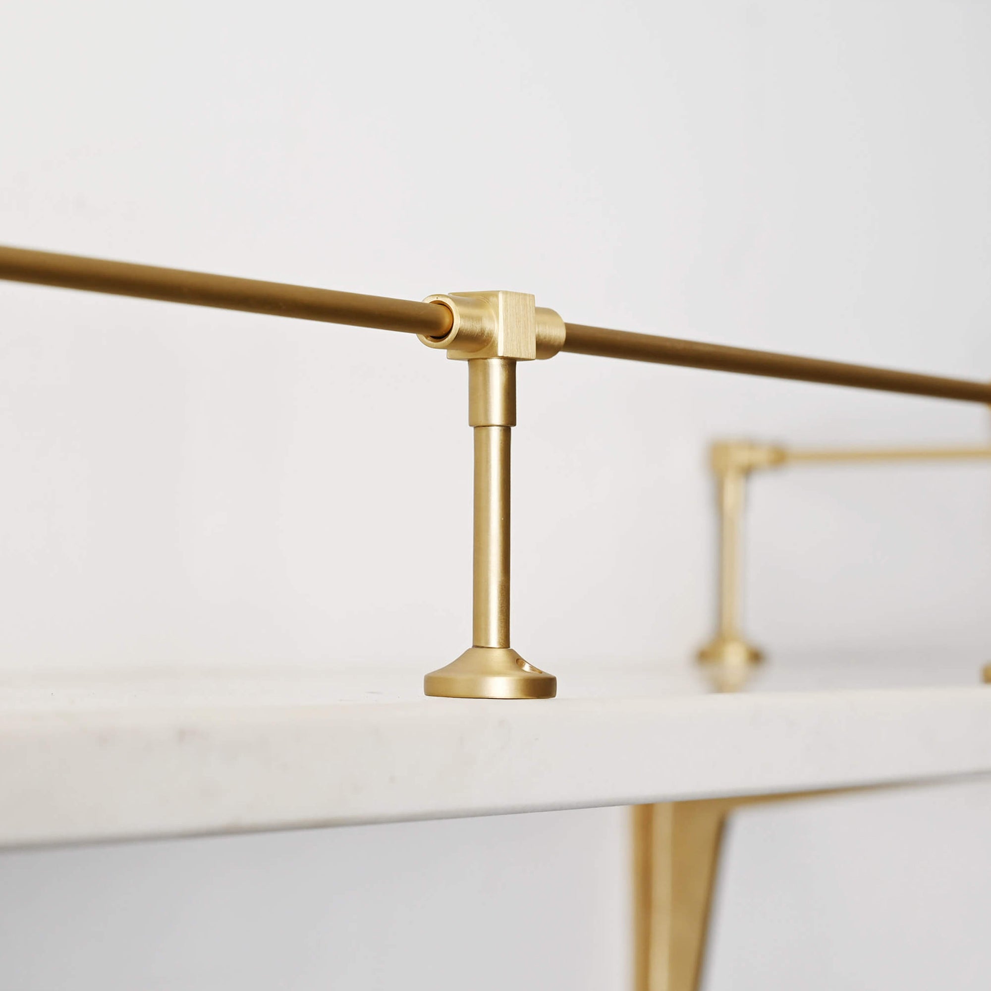 Heritage Gallery Shelf Rail | Brushed Satin Brass Lacquered - Gallery Rails - Yester Home - Yester Home