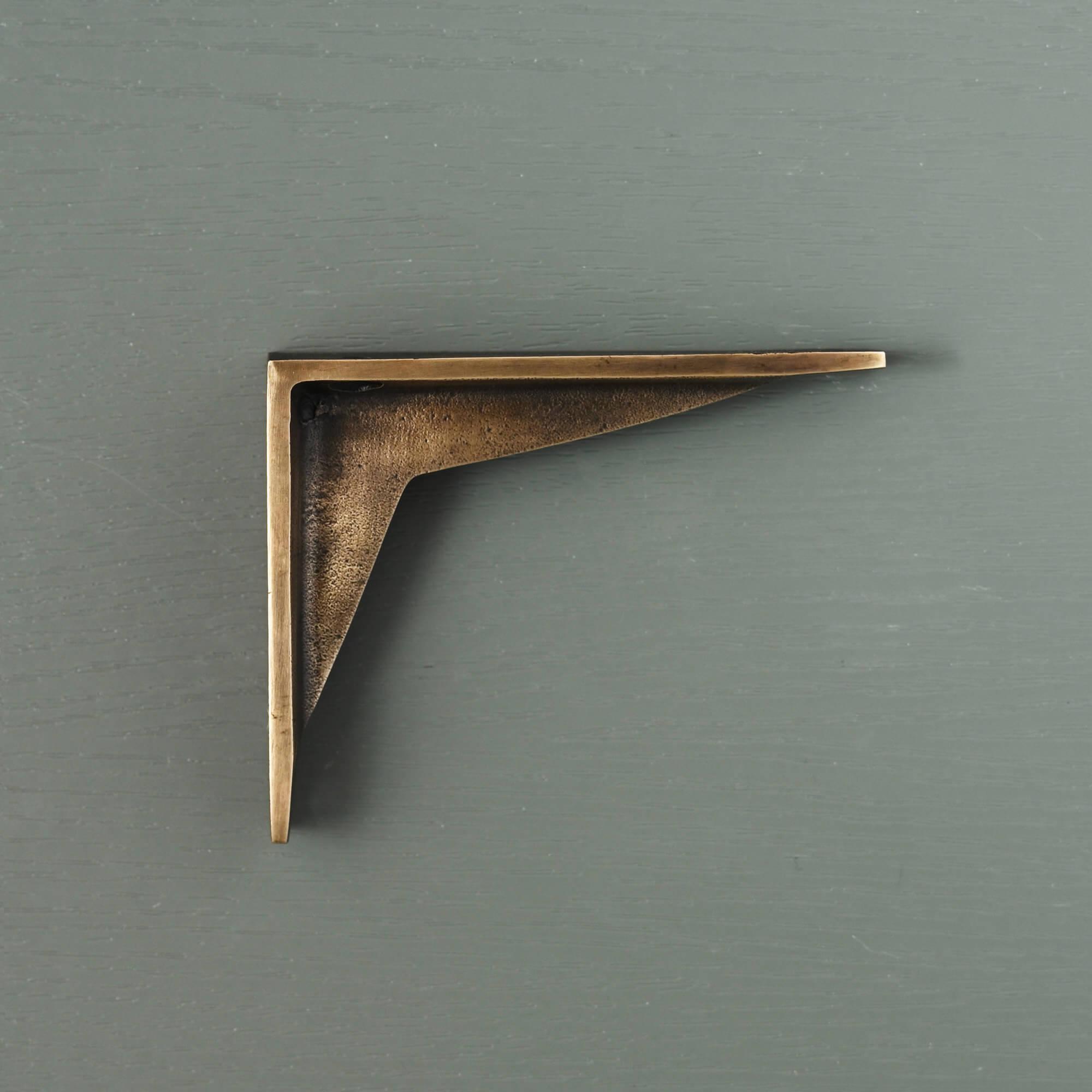 Heritage Shelf Bracket | Aged Brass - Brass Shelf Brackets - Yester Home - Yester Home