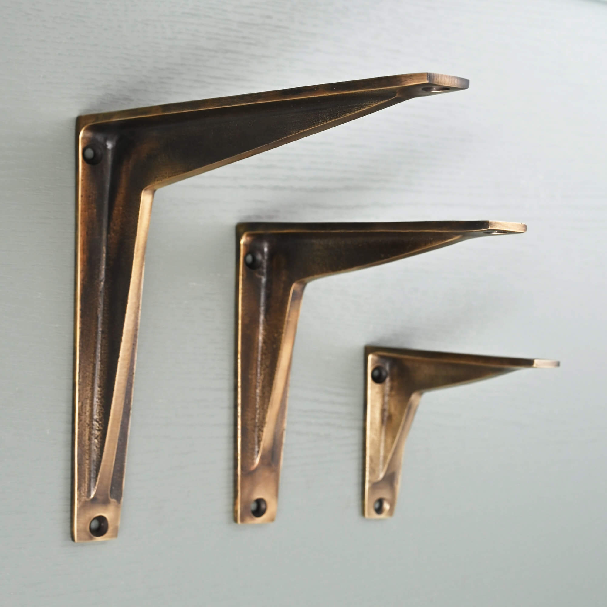Heritage Shelf Bracket | Aged Brass - Brass Shelf Brackets - Yester Home - Yester Home