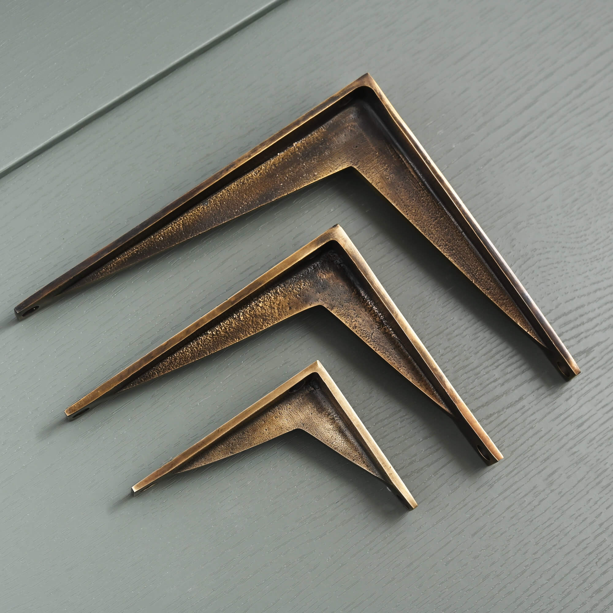 Heritage Shelf Bracket | Aged Brass - Brass Shelf Brackets - Yester Home - Yester Home