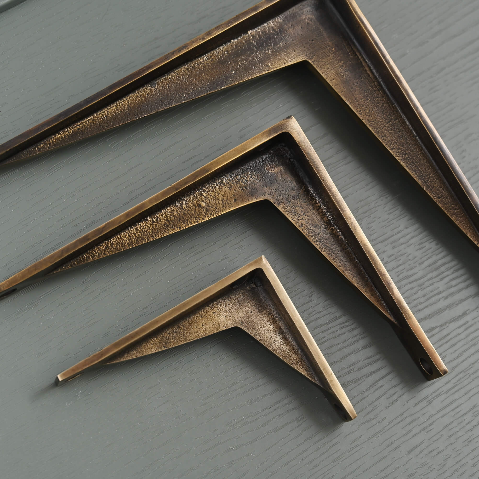 Heritage Shelf Bracket | Aged Brass - Brass Shelf Brackets - Yester Home - Yester Home