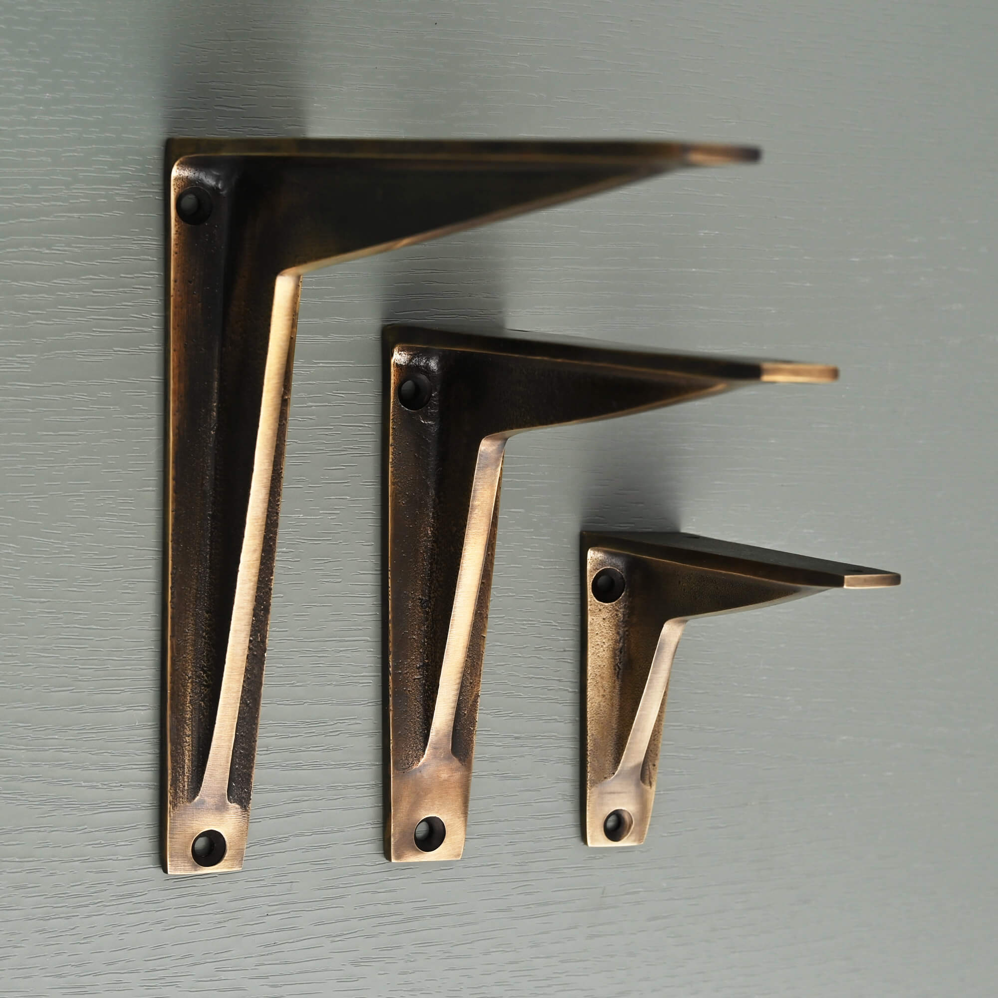 Heritage Shelf Bracket | Aged Brass - Brass Shelf Brackets - Yester Home - Yester Home