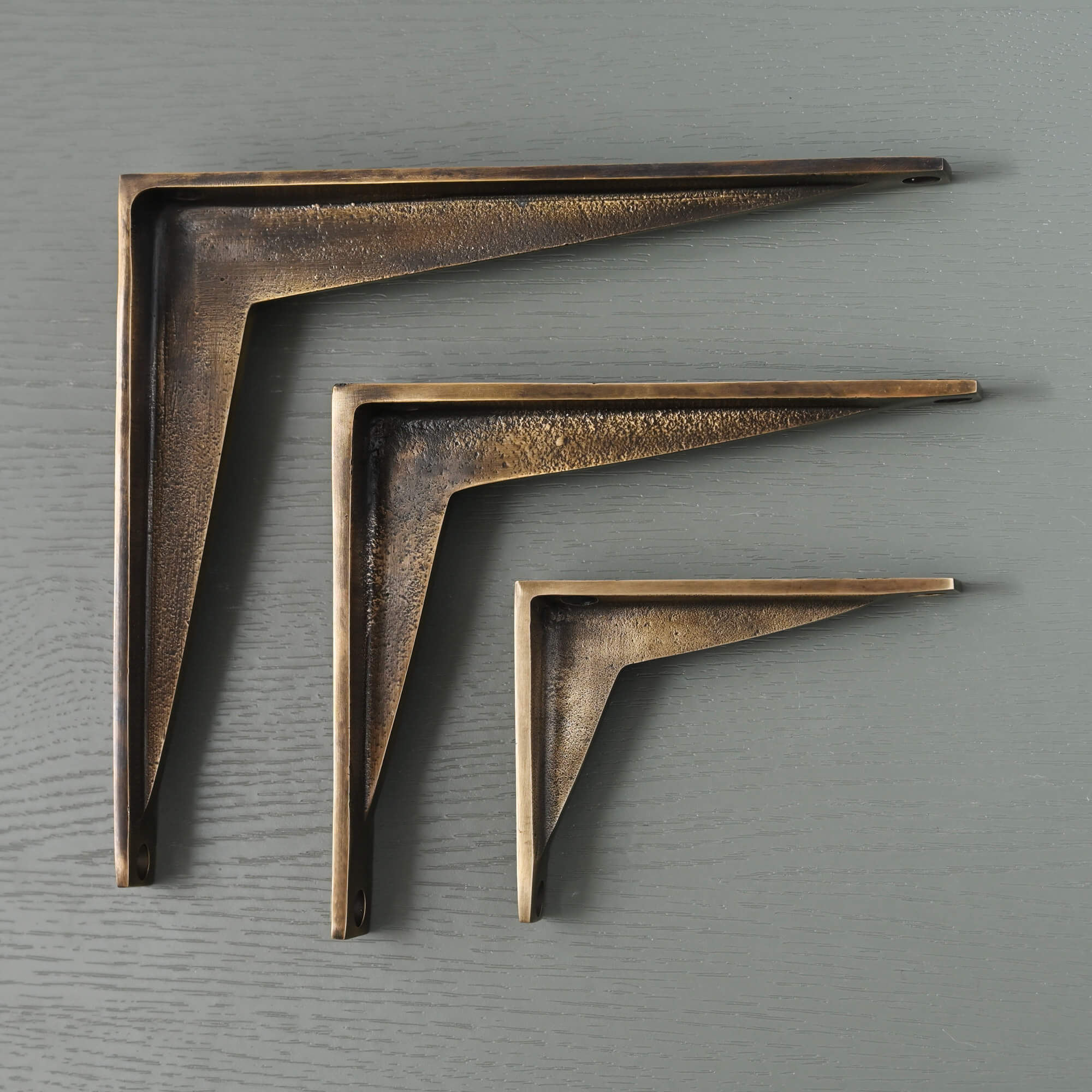 Heritage Shelf Bracket | Aged Brass - Brass Shelf Brackets - Yester Home - Yester Home