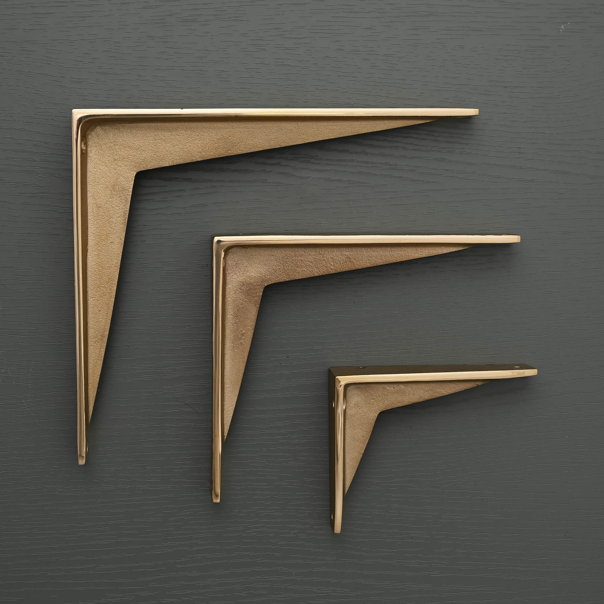 Heritage Shelf Bracket | Polished Brass - Brass Shelf Brackets - Yester Home - Yester Home