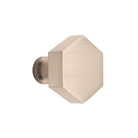Hexagonal Cupboard Knob Satin Silver-Cupboard Knobs-Yester Home