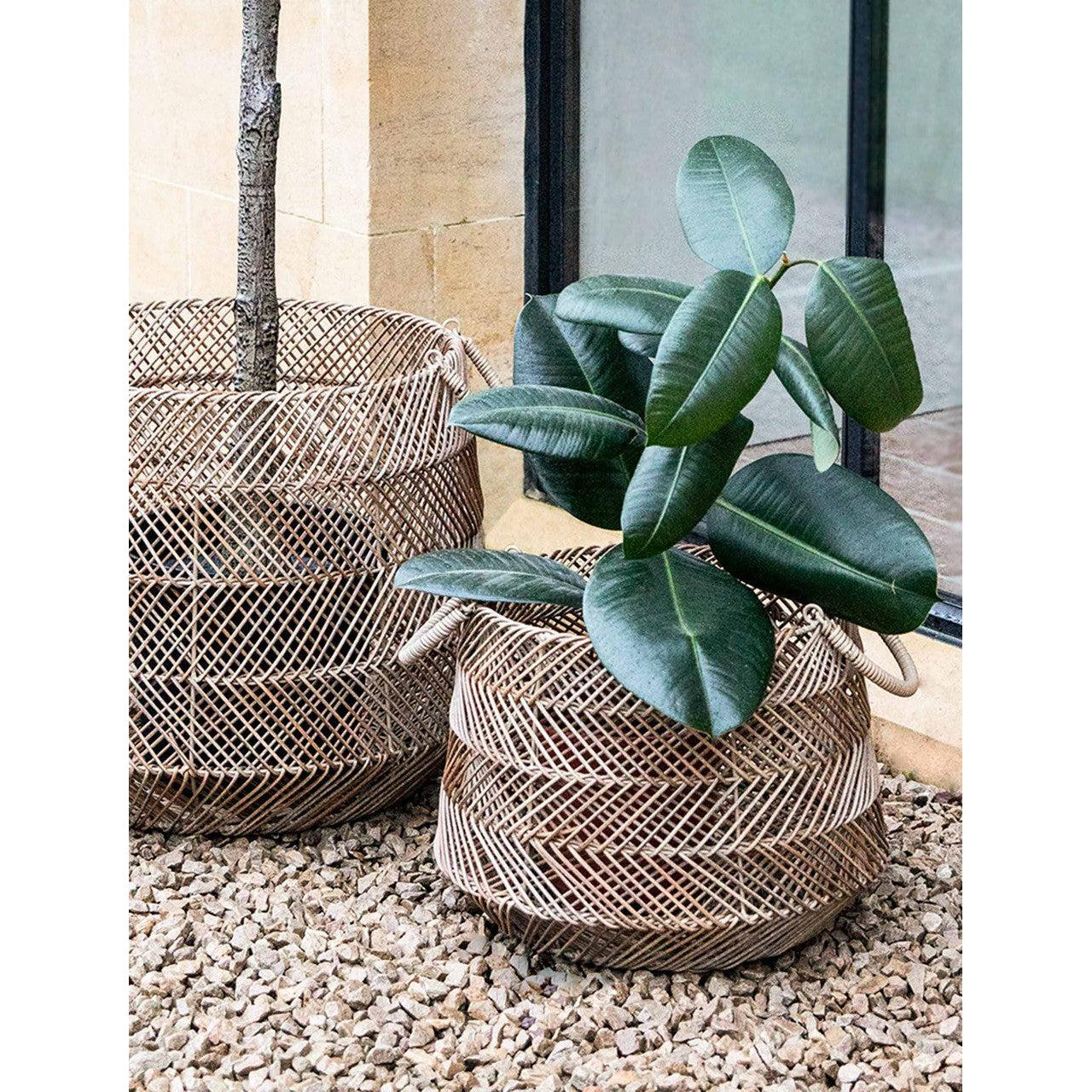Hinton Woven Basket | Set of 2 - Baskets - Garden Trading - Yester Home
