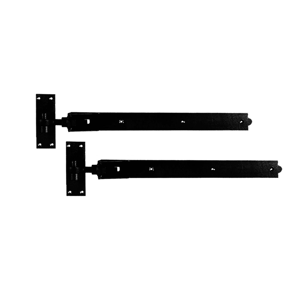 Hook and Band Hinge - Adjustable 10" - 250mm Black - Hook And Band Hinges - Spira Brass - Yester Home