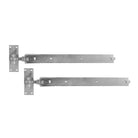 Hook and Band Hinge - Adjustable 12" - 300mm Galvanised-Hook And Band Hinges-Yester Home