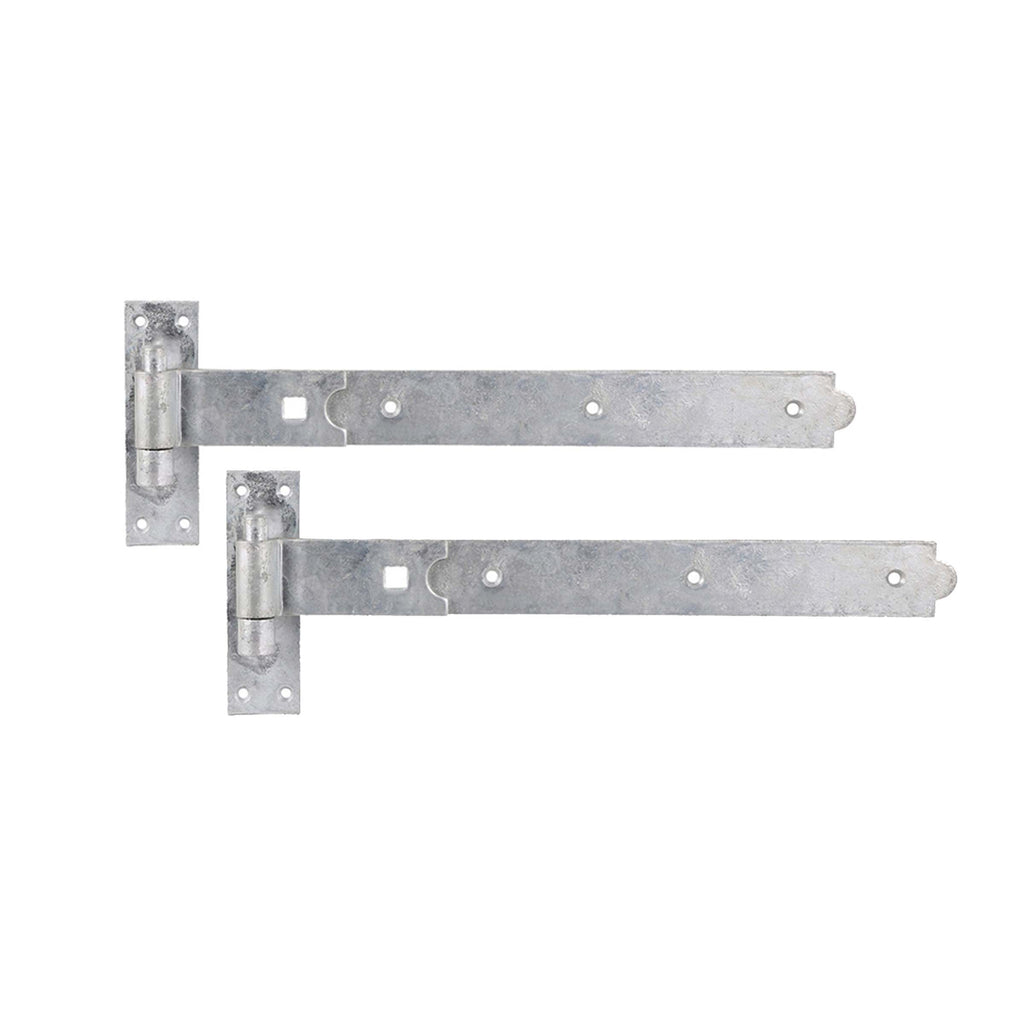 Hook and Band Hinge - Straight 24" - 600mm Galvanised-Hook And Band Hinges-Yester Home