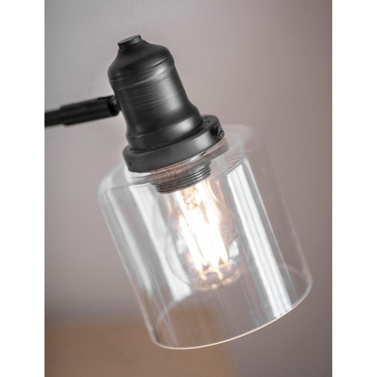 Hoxton Cylinder Table Lamp in Black - Steel-Table & Desk Lamps-Yester Home