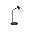 Hoxton Cylinder Table Lamp in Black - Steel-Table & Desk Lamps-Yester Home