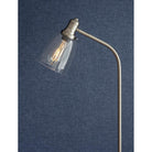 Hoxton Dome Floor Lamp in Satin Nickel-Floor Lights-Yester Home