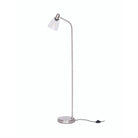 Hoxton Dome Floor Lamp in Satin Nickel-Floor Lights-Yester Home