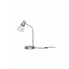 Hoxton Dome Table Lamp in Satin Nickel-Table & Desk Lamps-Yester Home