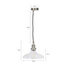 Hoxton Pendant Light, Large - Satin Nickel-Pendant & Ceiling Lights-Yester Home
