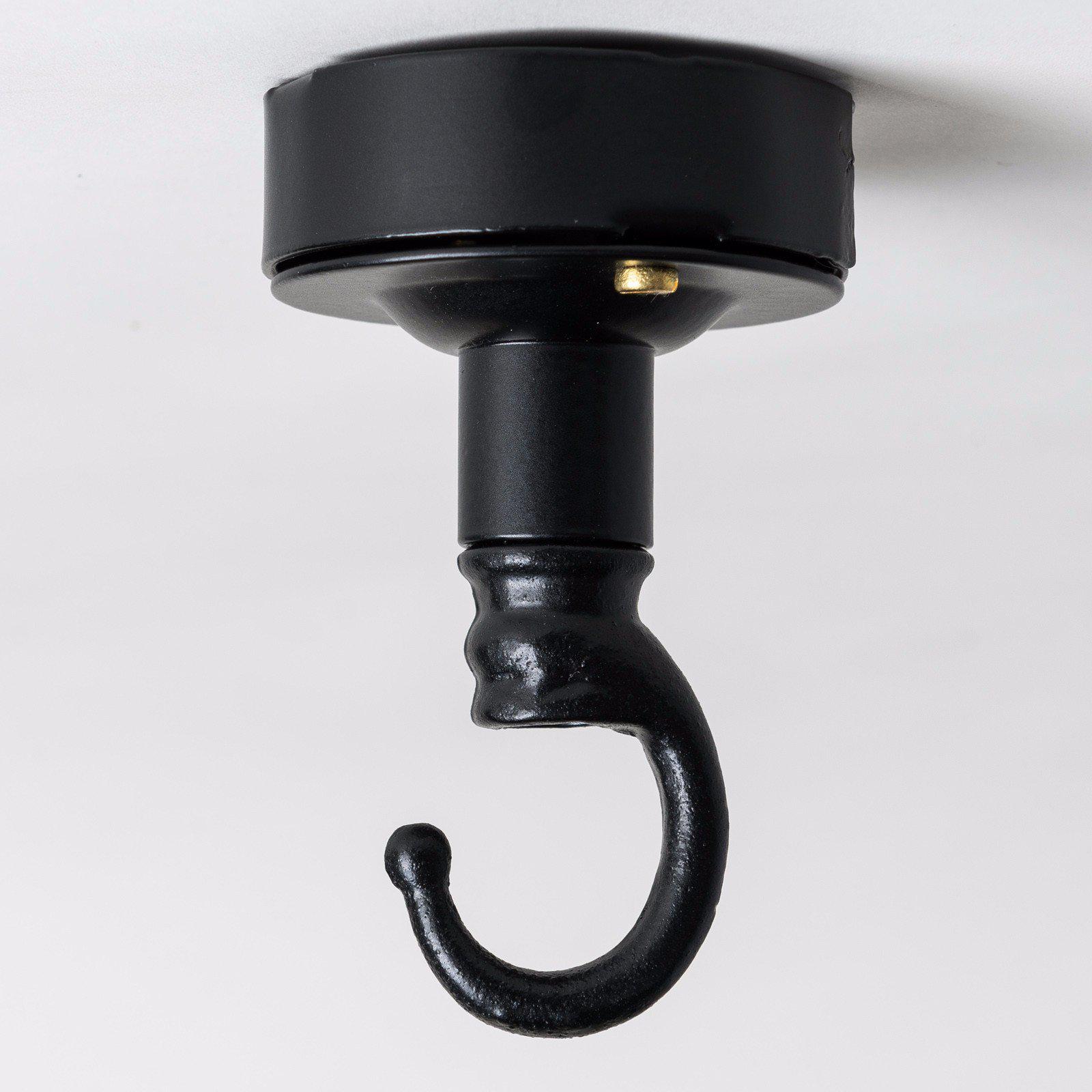 Industrial Ceiling Rose with Hook - All Colours-Ceiling Rose-Yester Home