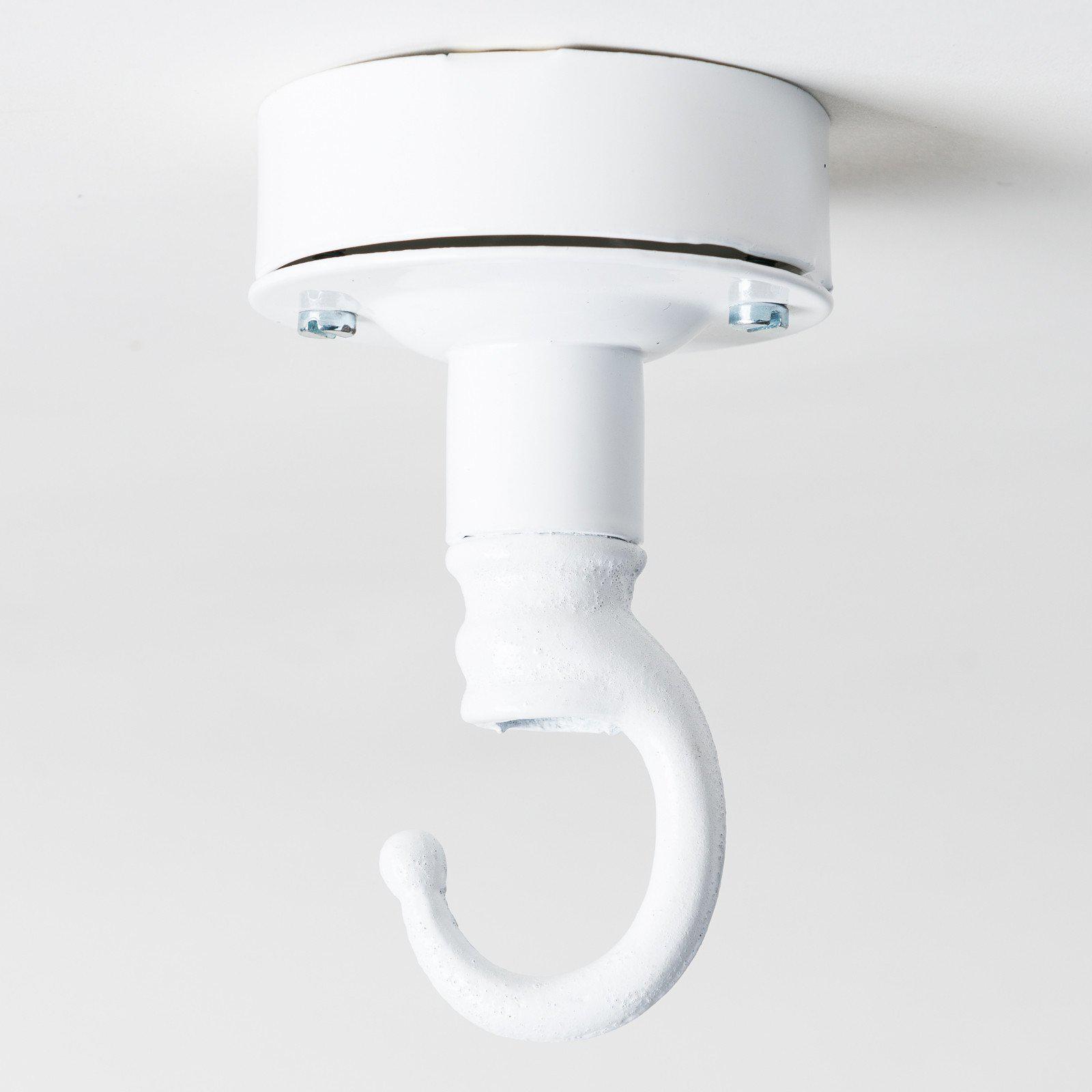 Industrial Ceiling Rose with Hook - All Colours-Ceiling Rose-Yester Home