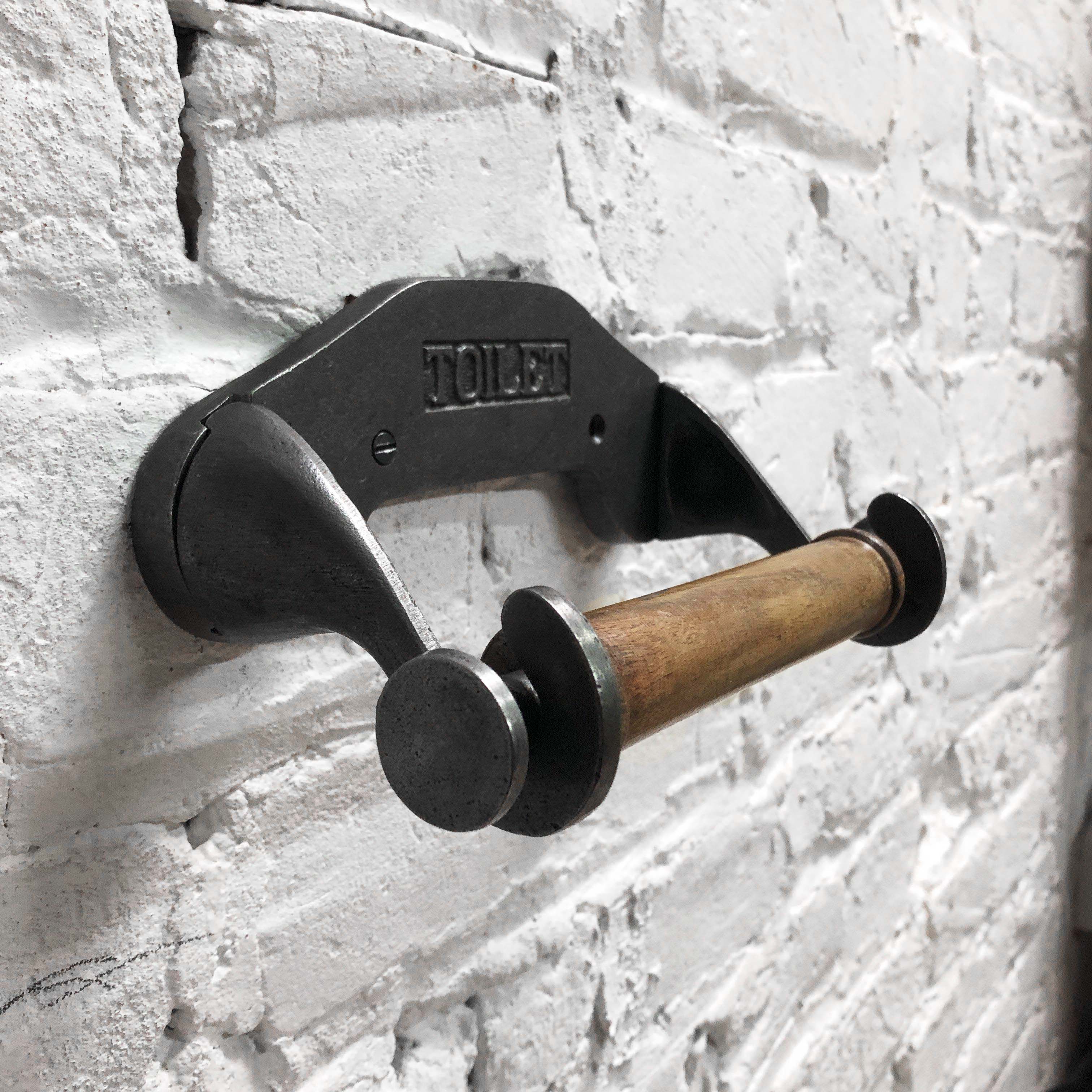 Industrial Hook Toilet Paper Holder-Toilet Paper Holders-Yester Home