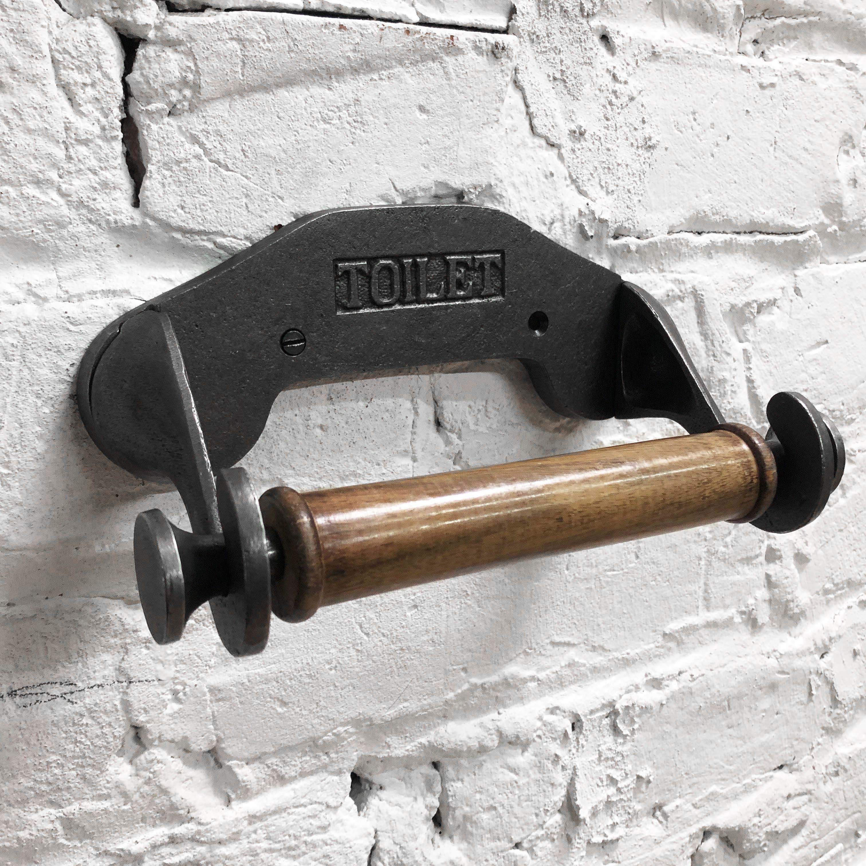 Industrial Hook Toilet Paper Holder-Toilet Paper Holders-Yester Home