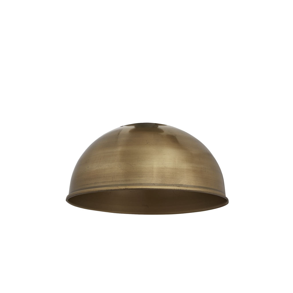 Industville Brooklyn Dome Pendant - 8 Inch - Brass-Ceiling Lights-Yester Home