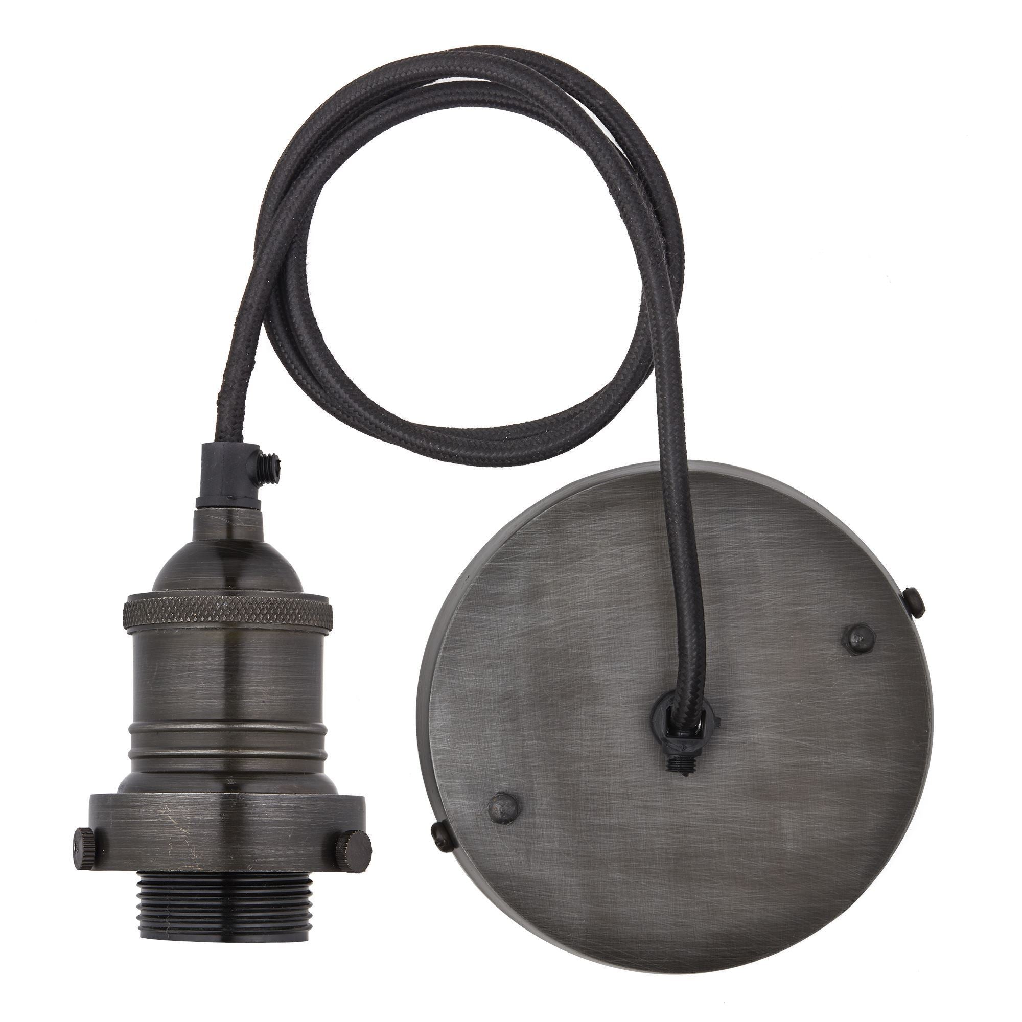 Industville Brooklyn Dome Pendant - 8 Inch - Brass-Ceiling Lights-Yester Home