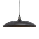Industville Brooklyn Giant Bowl Pendant - 24 Inch - Pewter-Ceiling Lights-Yester Home