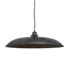 Industville Brooklyn Giant Bowl Pendant - 24 Inch - Pewter-Ceiling Lights-Yester Home