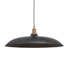 Industville Brooklyn Giant Bowl Pendant - 24 Inch - Pewter-Ceiling Lights-Yester Home