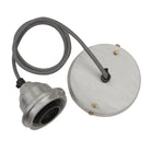 Industville Old Factory Pendant - 12 Inch - Pewter-Ceiling Lights-Yester Home