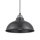 Industville Old Factory Pendant - 12 Inch - Pewter-Ceiling Lights-Yester Home