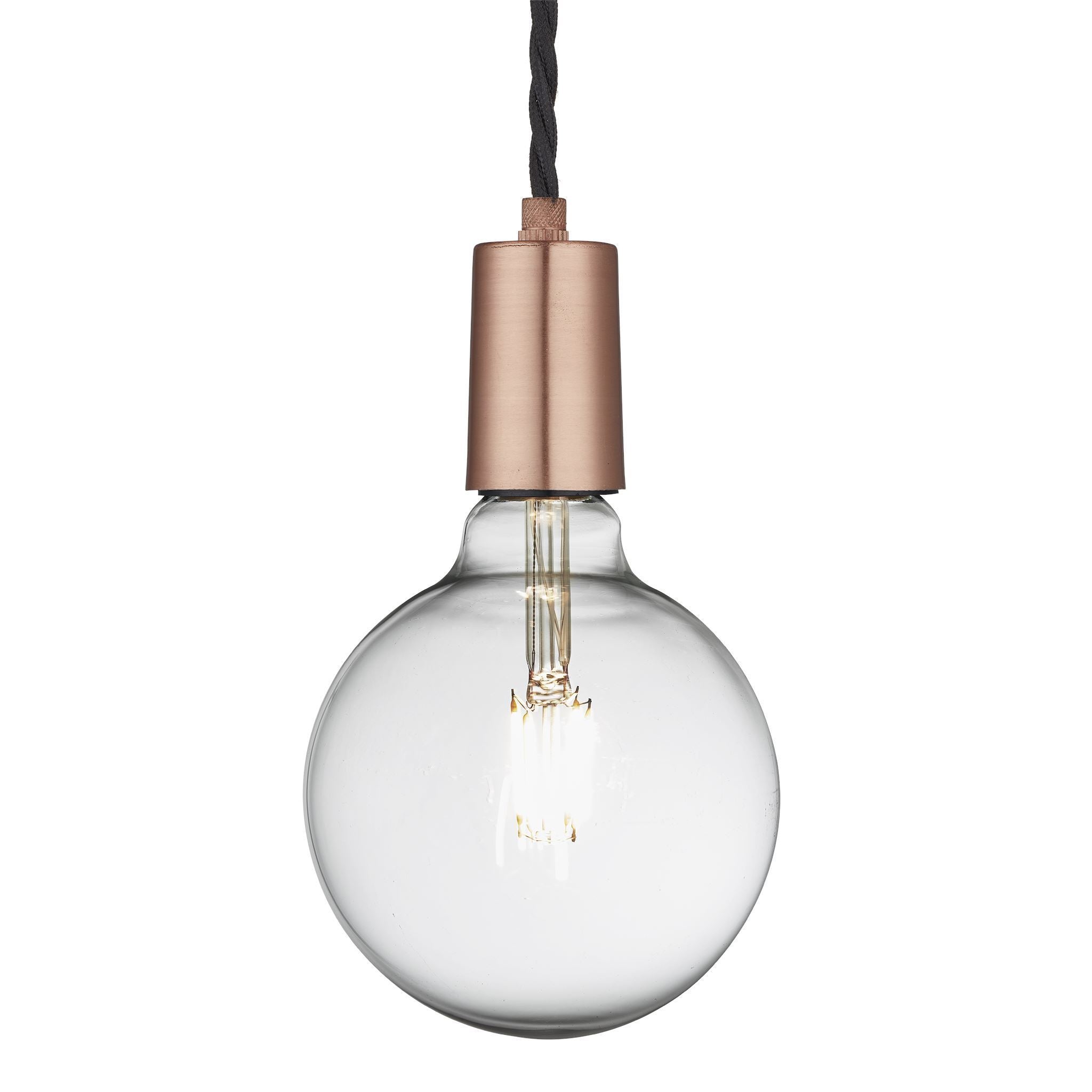 Industville Sleek Edison Pendant - 1 Wire - Copper-Ceiling Lights-Yester Home