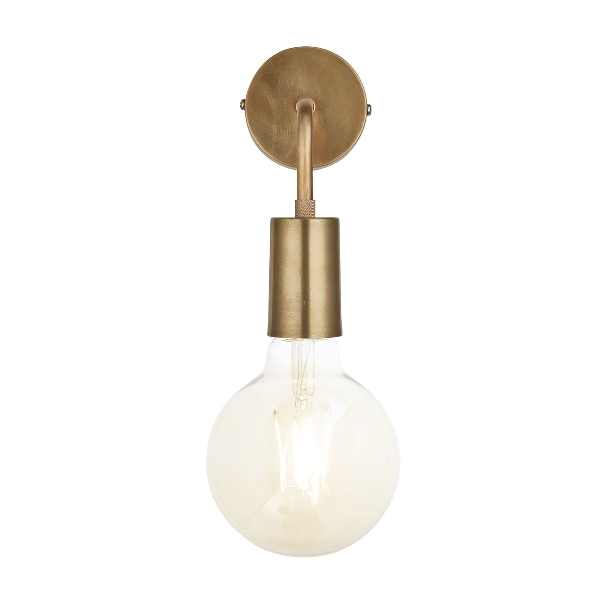 Industville Sleek Edison Wall Light - Brass-Wall Lights-Yester Home