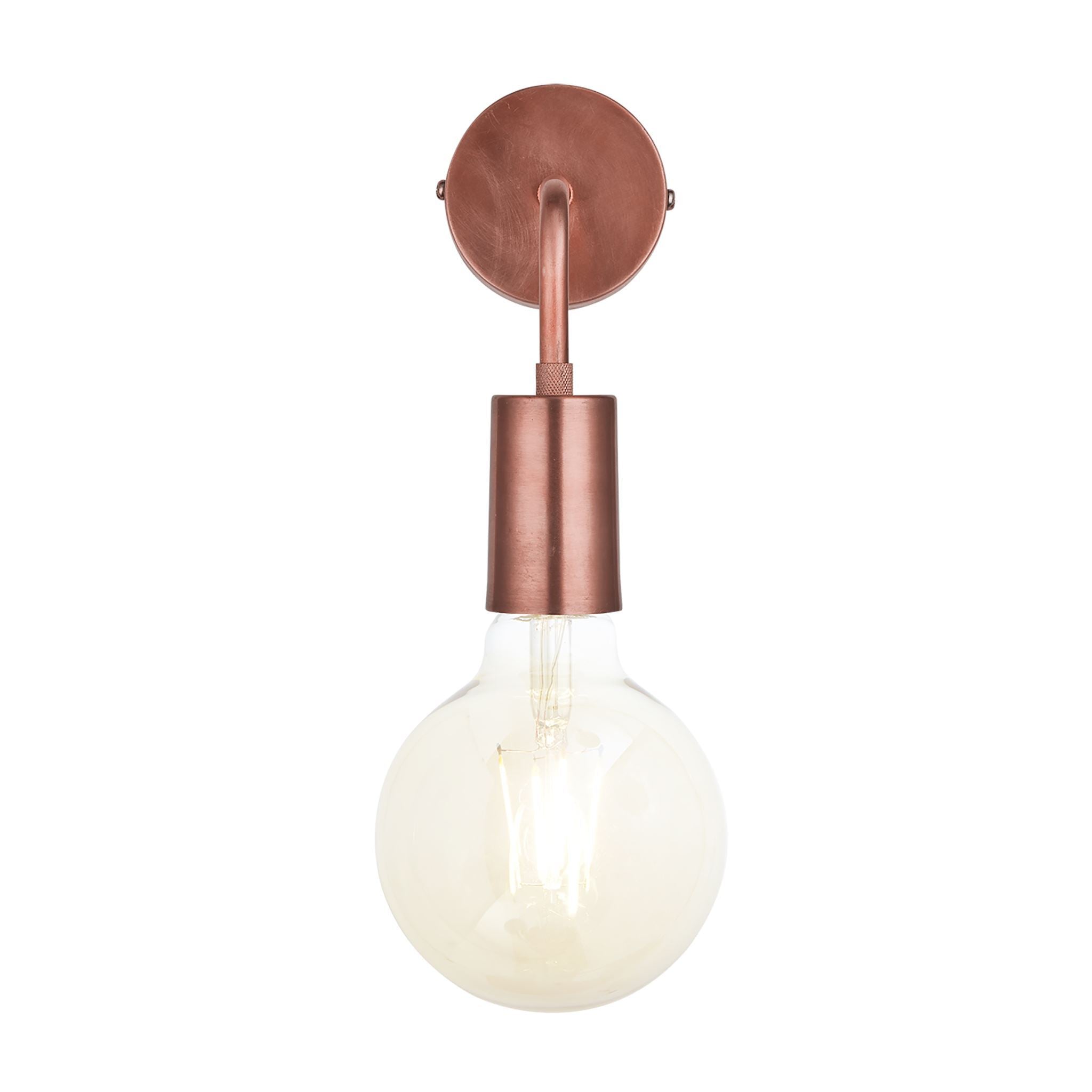 Industville Sleek Edison Wall Light - Copper-Wall Lights-Yester Home