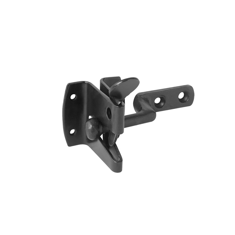 Iron Auto Gate Latch Black-Latches & Bolts-Yester Home
