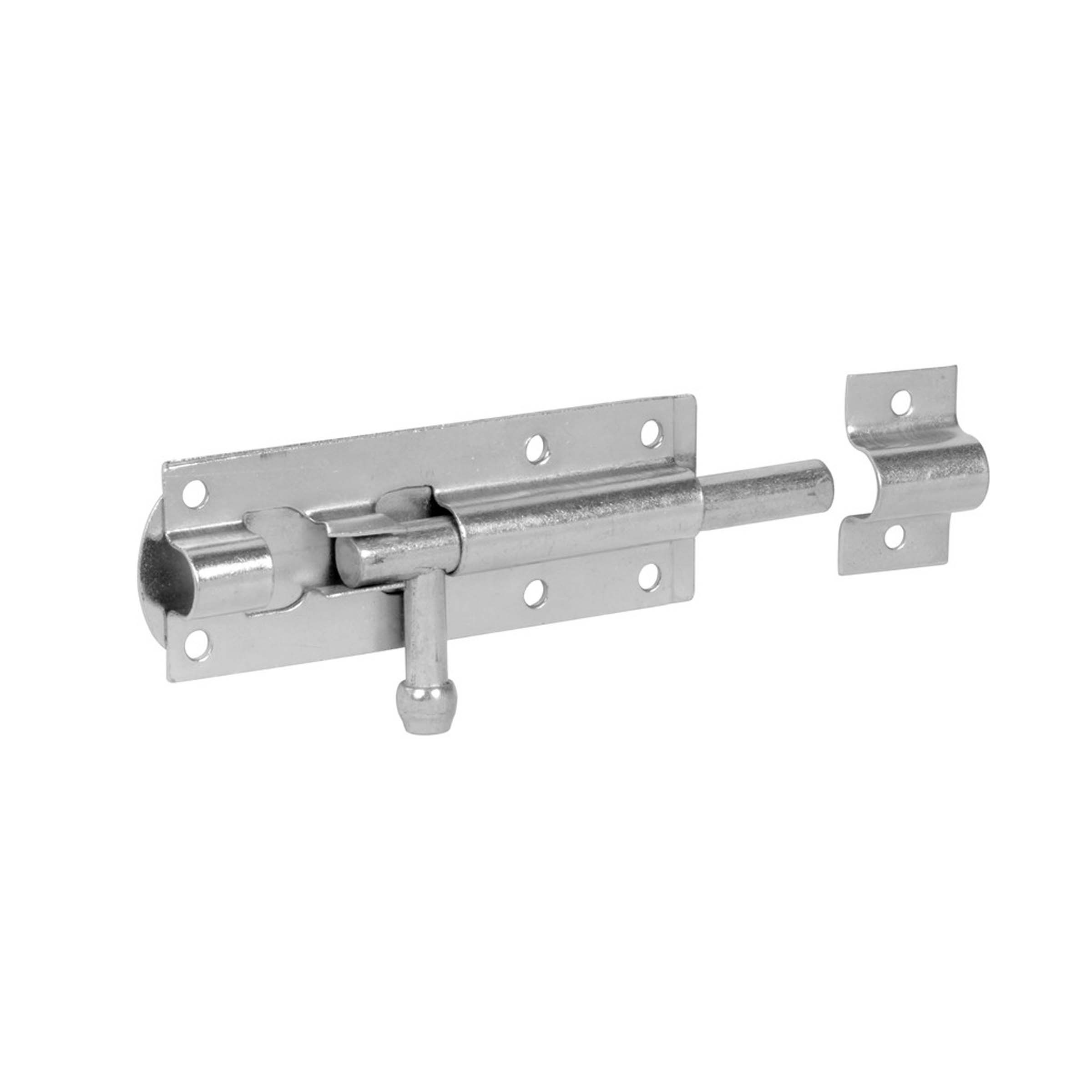 Iron Barrel Bolt - Straight 3" Zinc-Latches & Bolts-Yester Home