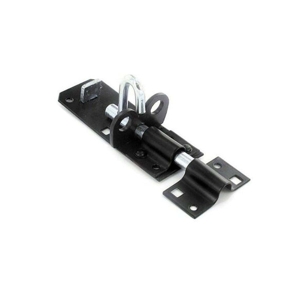 Iron Brenton Bolt 4" Black-Latches & Bolts-Yester Home