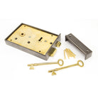 Iron Left Hand Rim Lock - Large | From The Anvil-Rim Locks & Latches-Yester Home