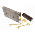 Iron Left Hand Rim Lock - Large | From The Anvil - Rim Locks & Latches - From The Anvil - Yester Home