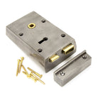 Iron Left Hand Rim Lock - Small | From The Anvil-Rim Locks & Latches-Yester Home