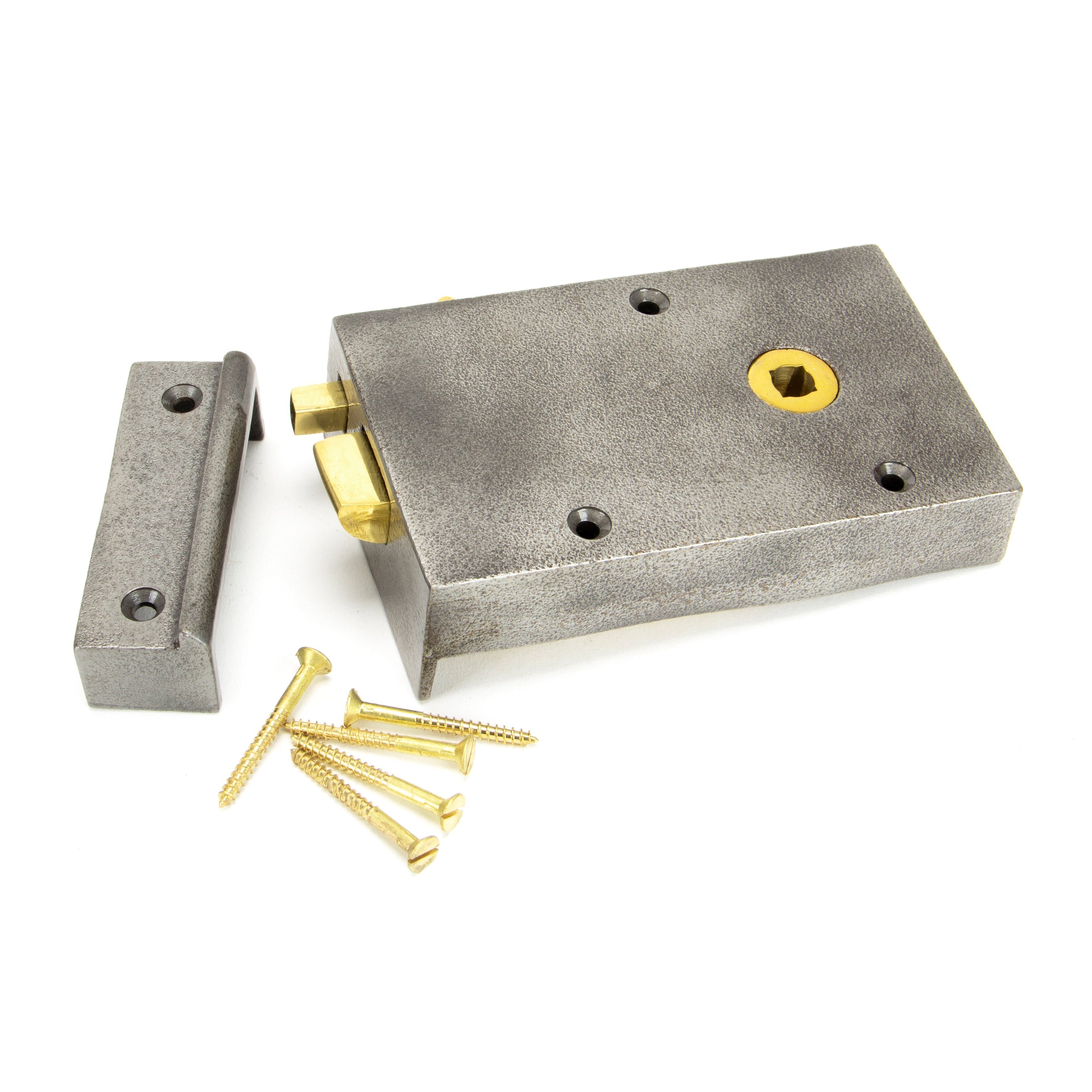 Iron Right Hand Bathroom Latch | From The Anvil-Rim Locks & Latches-Yester Home