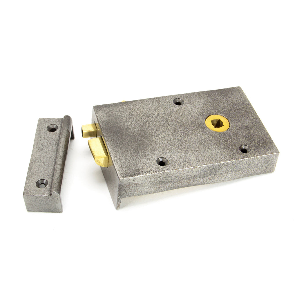 Iron Right Hand Bathroom Latch | From The Anvil-Rim Locks & Latches-Yester Home