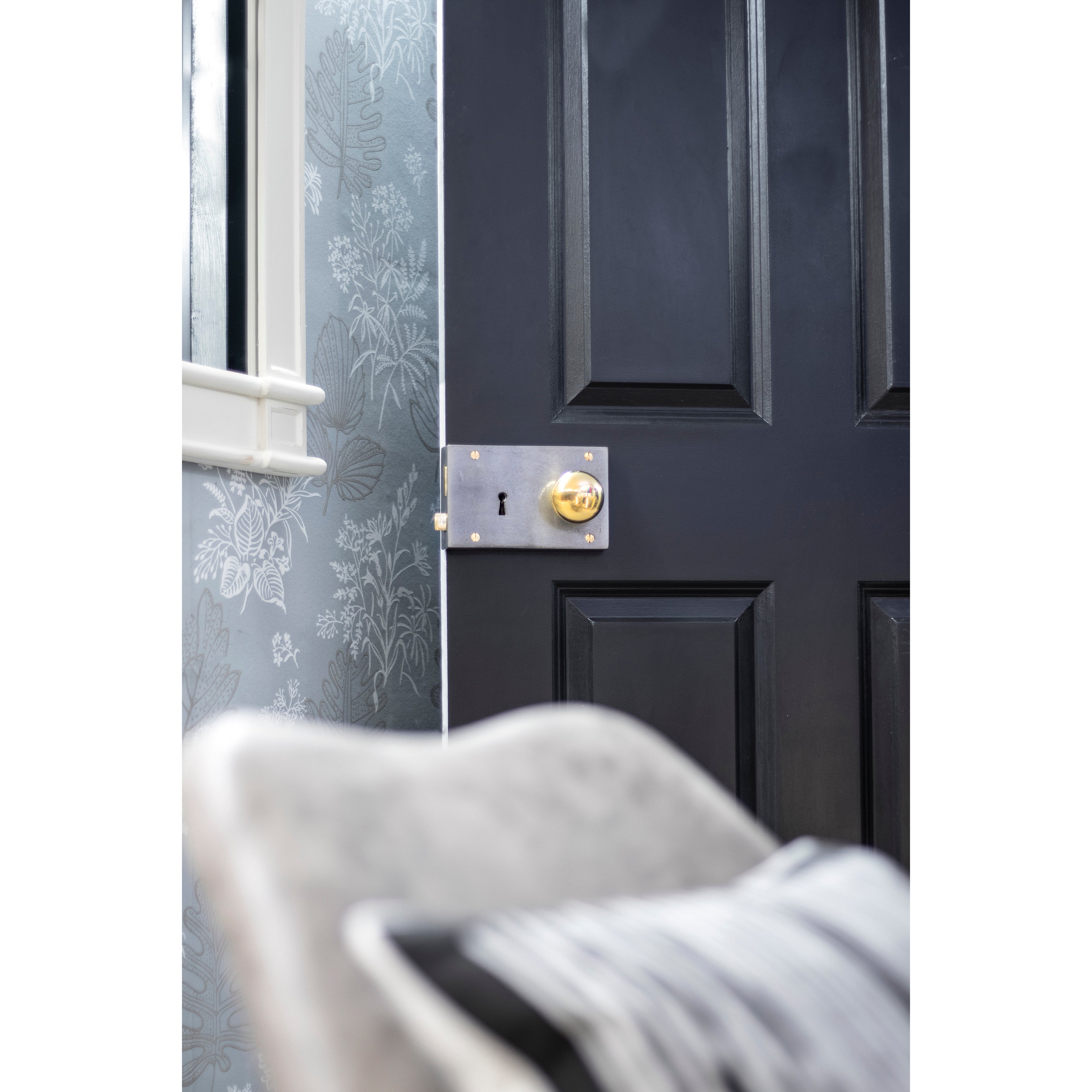 Iron Right Hand Rim Lock - Large | From The Anvil-Rim Locks & Latches-Yester Home