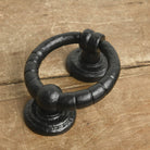 Iron Ring Door Knocker | Black-Door Knocker-Yester Home