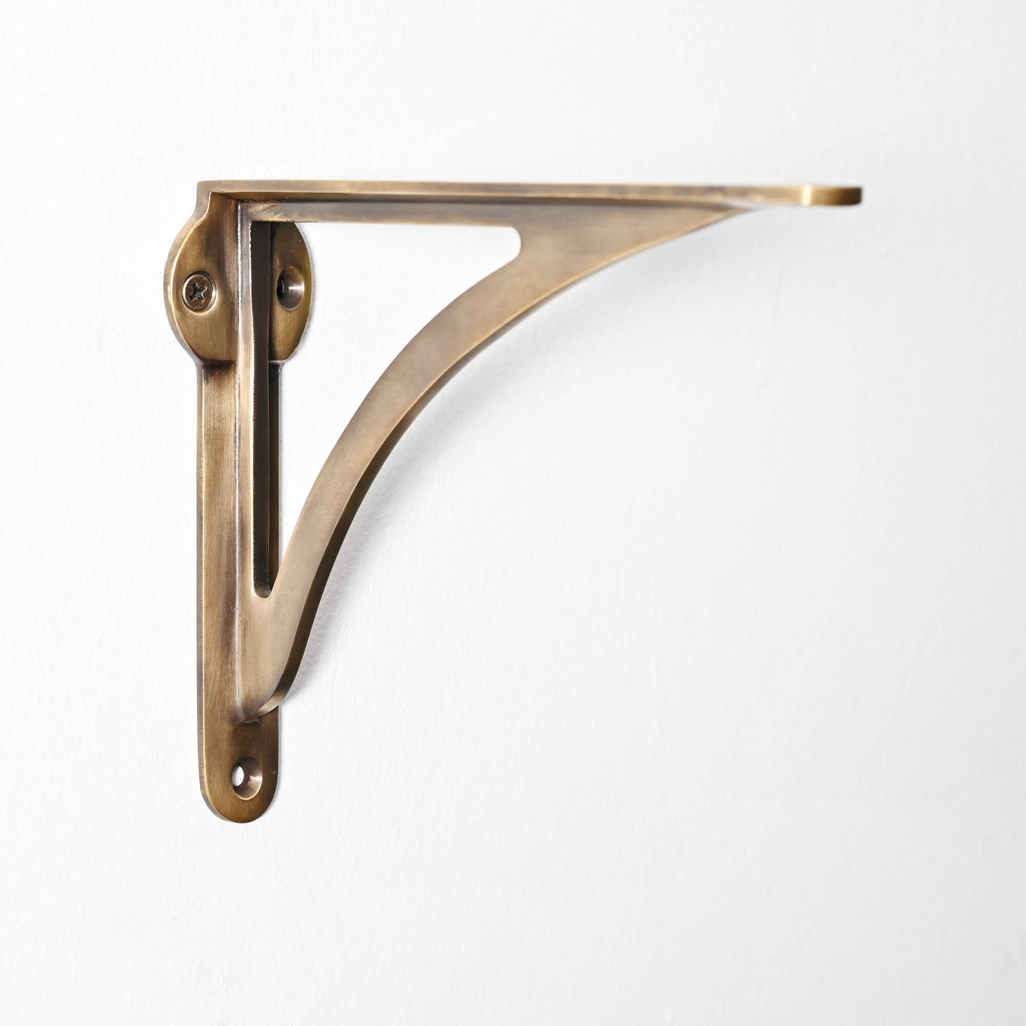 Ironbridge Aged Brass Shelf Brackets | 4.5/6/7/8/10" - Brass Shelf Brackets - Yester Home - Yester Home