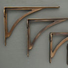 Ironbridge Aged Brass Shelf Brackets | 4.5/6/7/8/10" - Brass Shelf Brackets - Yester Home - Yester Home